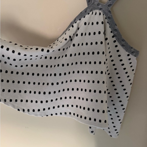 Anthropologie Postmark Jemma Strappy Polka Dot Tank Crop Top XS - Picture 5 of 10